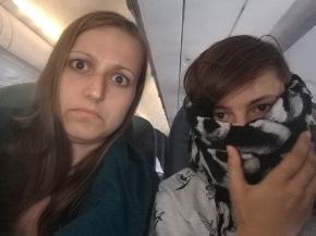 Scared of the dust/fog on the plane